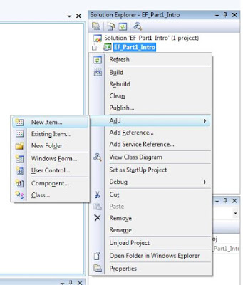 The Entity Framework - Part 1 - Introduction