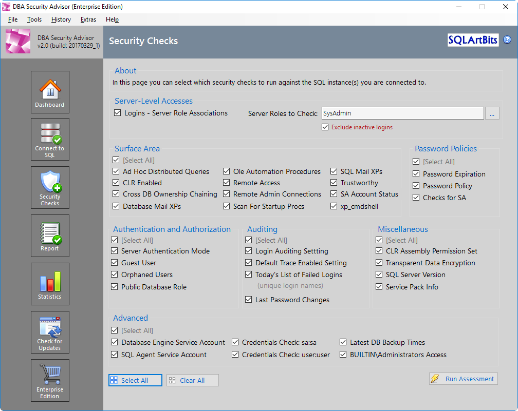 SQLNetHub: DBA Security Advisor for SQL Server