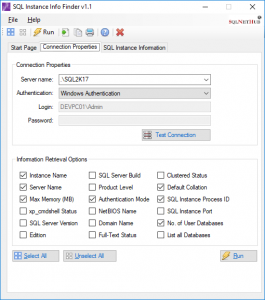 SQL Instance Info Finder - Software Tool on SQLNetHub