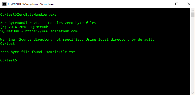 should i delete zero byte files