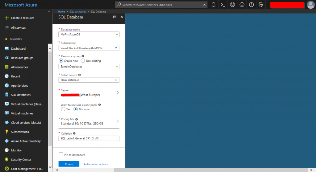 Learn Azure SQL Database: Creating your First Database - Article on SQLNetHub