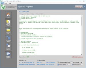 Dynamic SQL Generator: Easily convert static SQL Server T-SQL scripts to dynamic and vice versa.