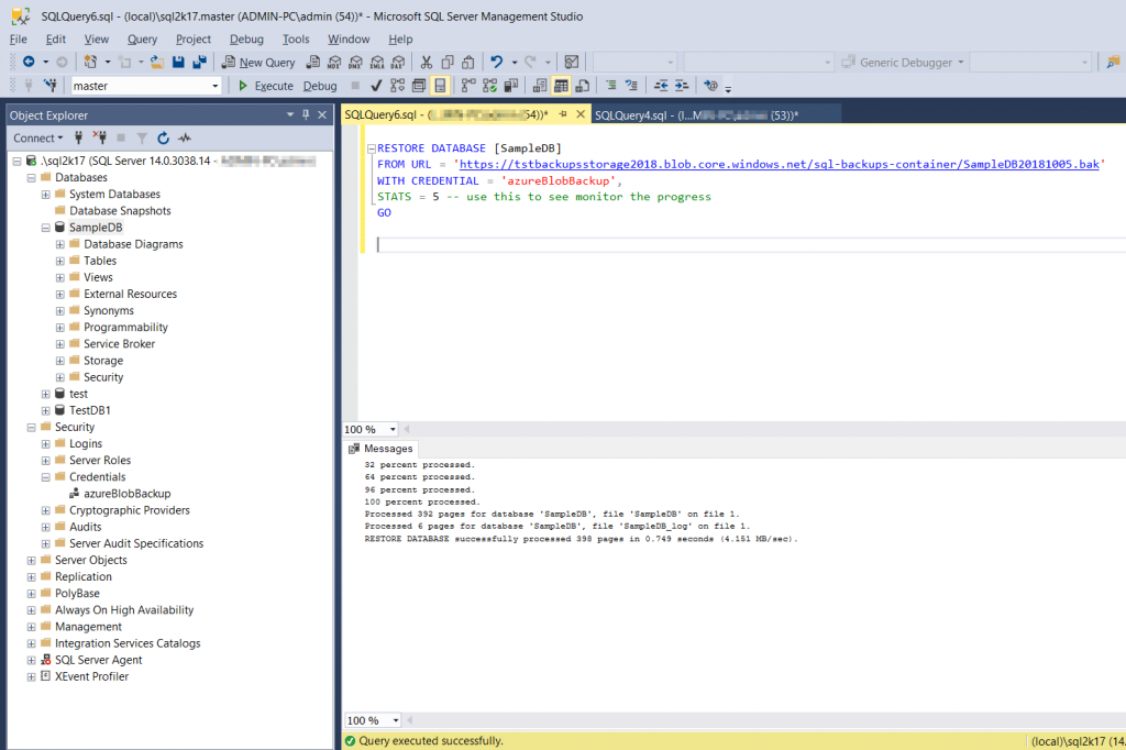 How to Backup a SQL Server Database from On-Premises to Azure Storage - Article on SQLNetHub