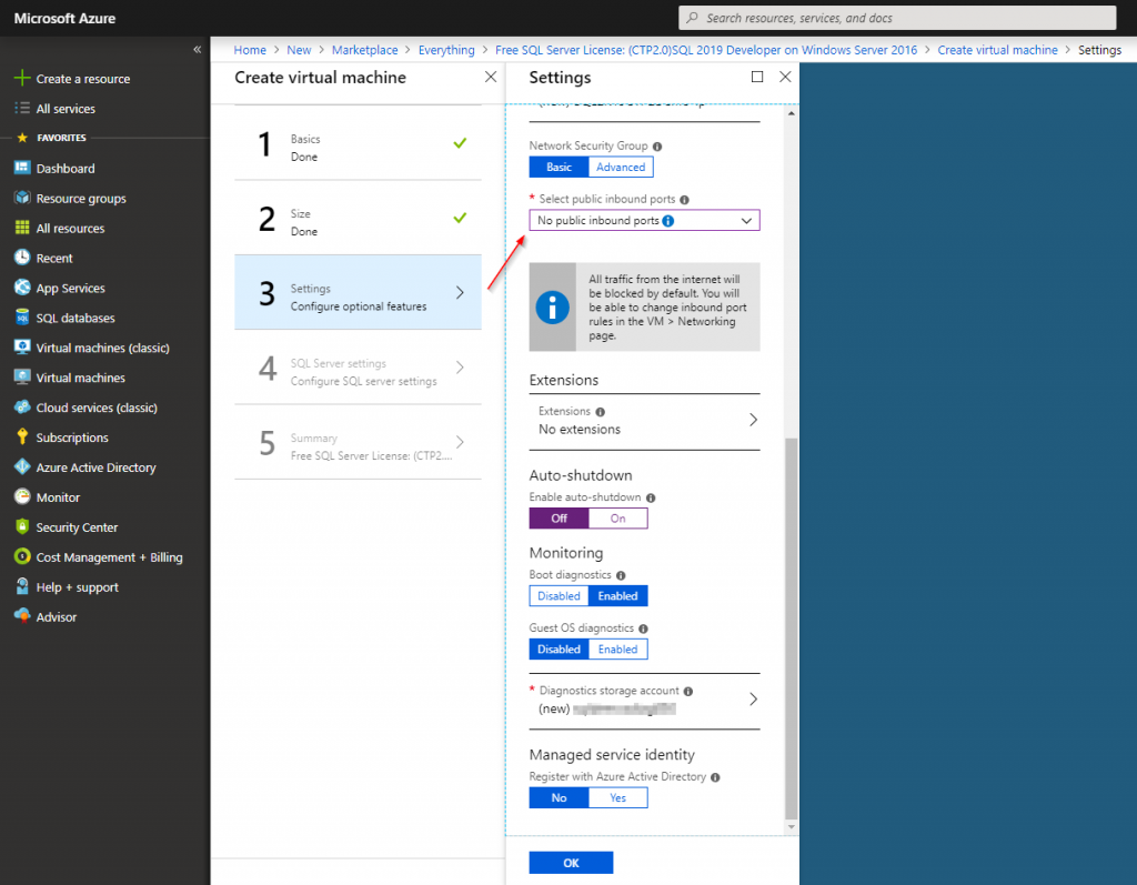 How to Create an Azure SQL Server Virtual Machine (settings) - Article on SQLNetHub