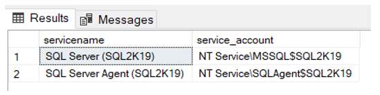 SQLNetHub Tip of the Week No 9 - SQL Server Service Account Info using T-SQL