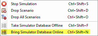In-Memory OLTP Simulator - Bring Simulator database online