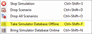In-Memory OLTP Simulator - Take Simulator Database Offline